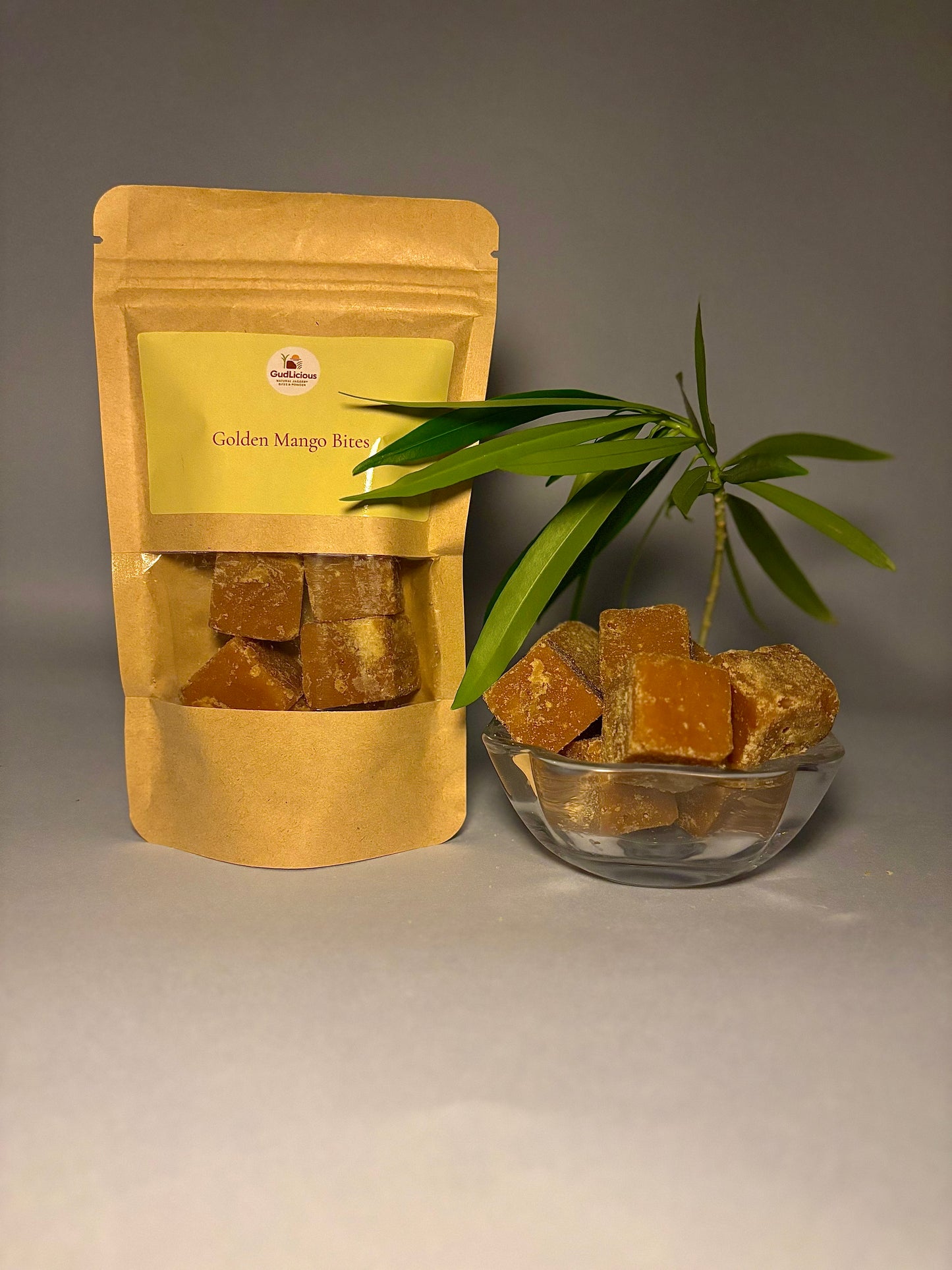 Golden Mango Bites – A naturally sweet and tangy treat made from real sun-dried mango and jaggery.