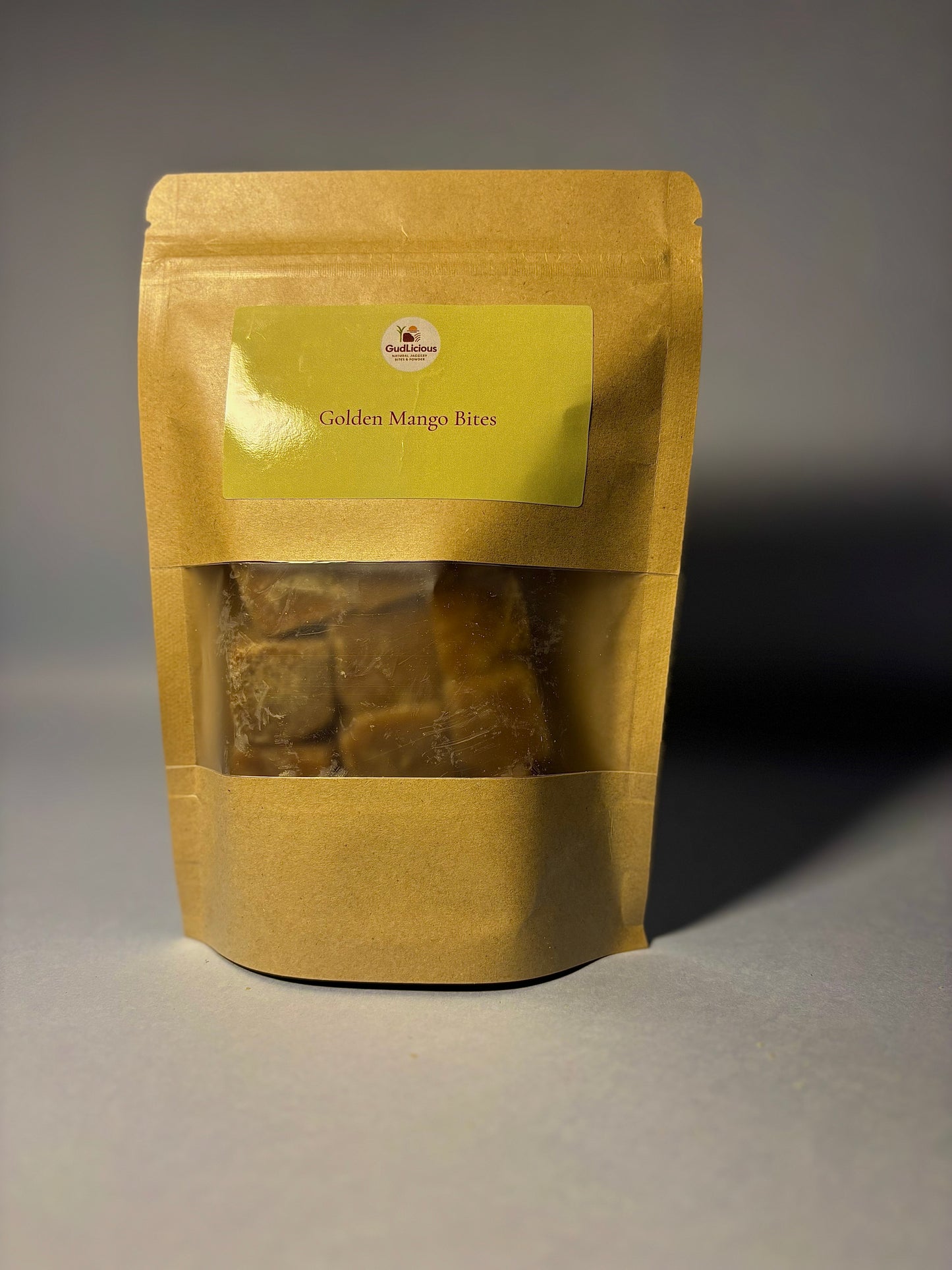 Golden Mango Bites – A naturally sweet and tangy treat made from real sun-dried mango and jaggery.