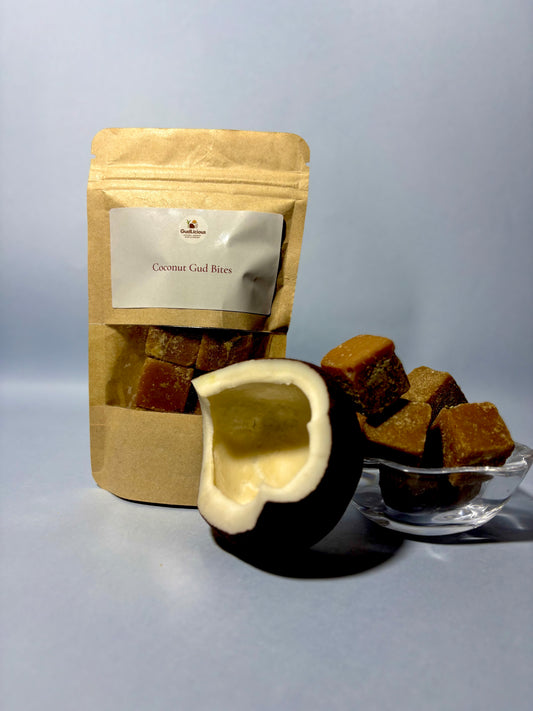 Coconuts Gud Bites – Crunchy Coconut Chunks Coated in Natural Jaggery
