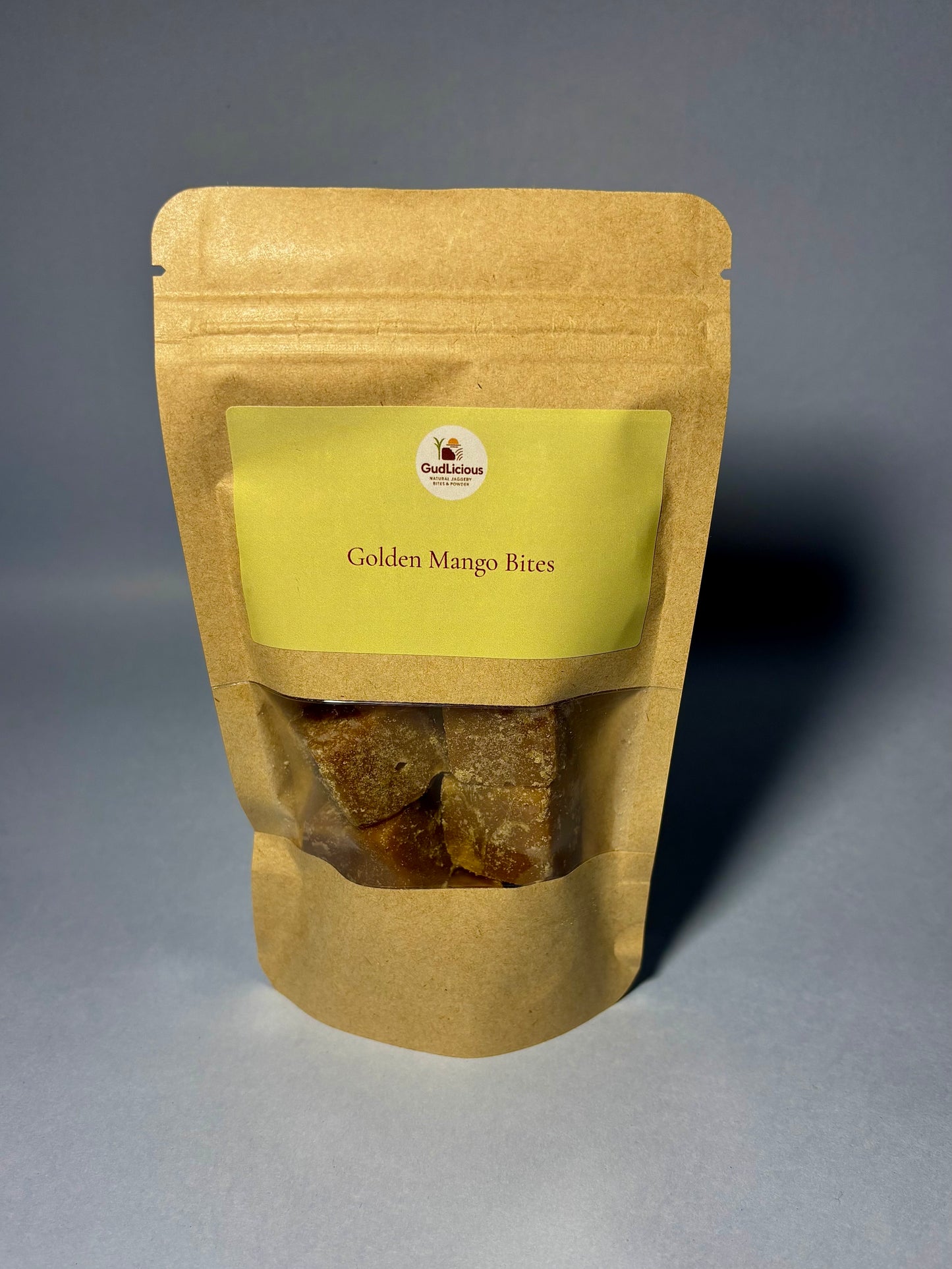 Golden Mango Bites – A naturally sweet and tangy treat made from real sun-dried mango and jaggery.