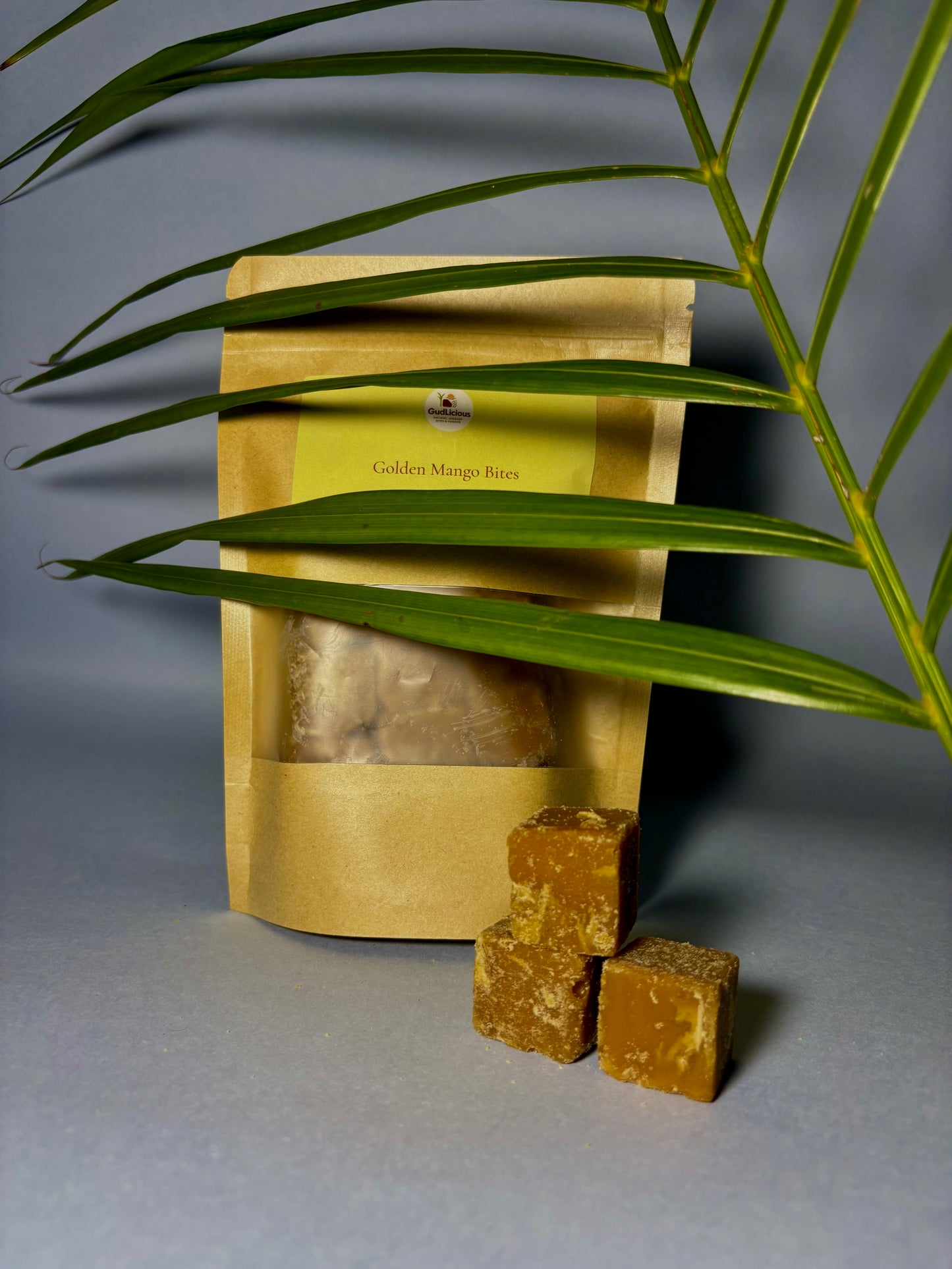 Golden Mango Bites – A naturally sweet and tangy treat made from real sun-dried mango and jaggery.
